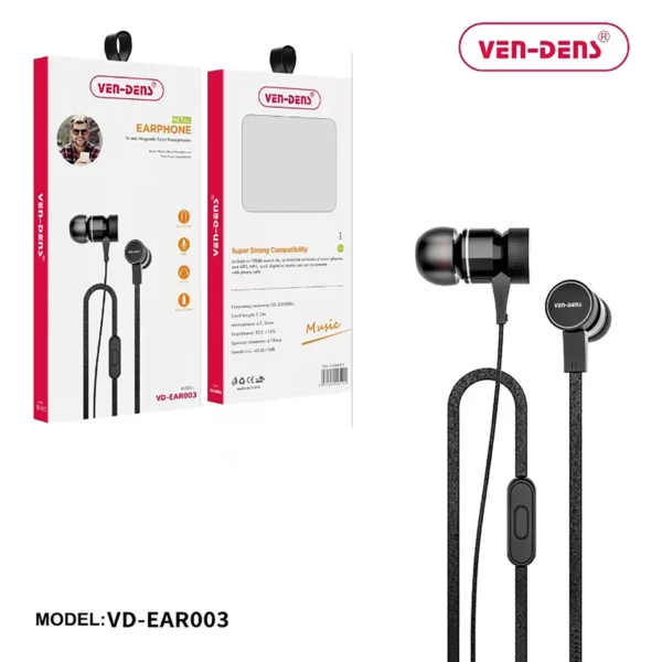 Premium Metal Earphones – Superior Sound Quality & Durability