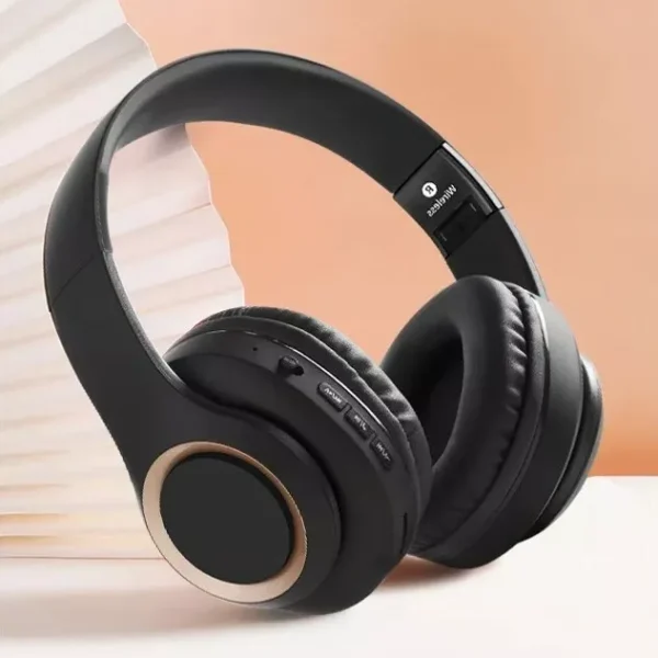 Hifi D-812 Wireless Headphones -Black, Wireless, TF Card Mode, Brand New